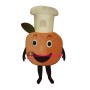 Baker Peach Mascot Costume