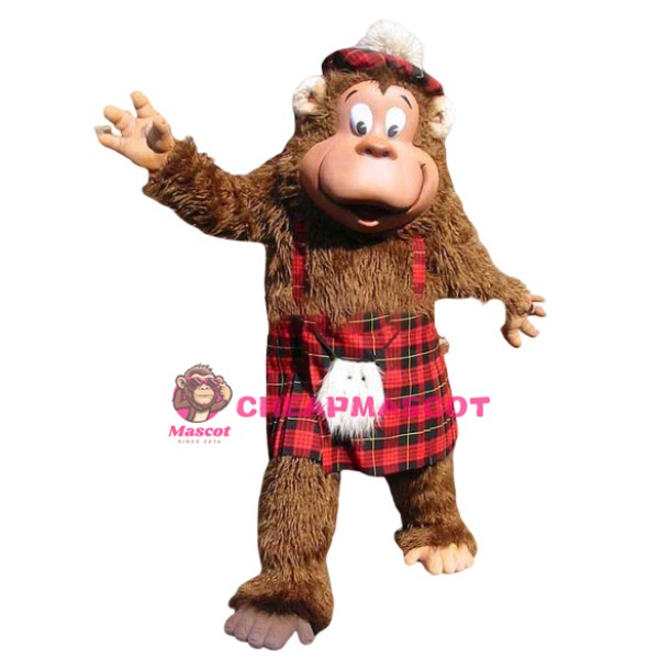 Happy Gorilla Mascot Costume