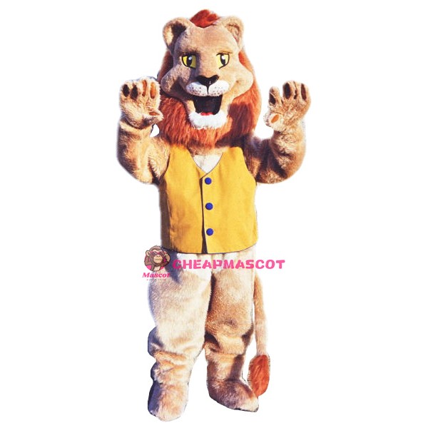 Happy Animal Lion Mascot Costume