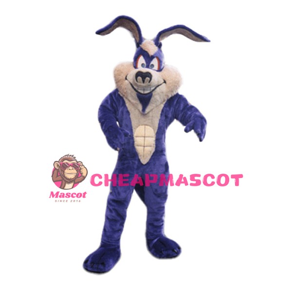 Purple Easter Bunny Mascot Costume