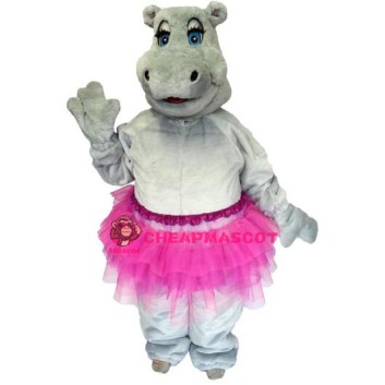 Beautiful Female Hippo Mascot Costume