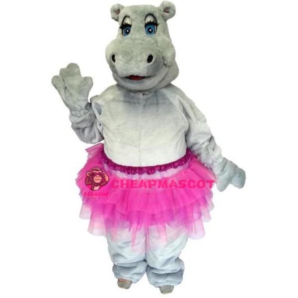 Beautiful Female Hippo Mascot Costume