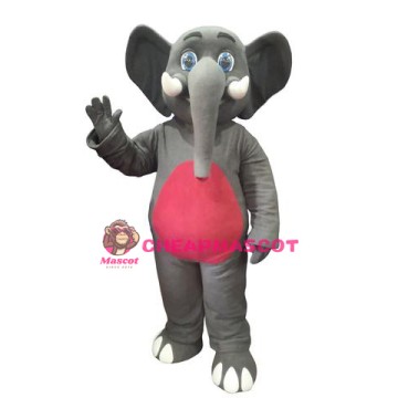 Friendly Elephant Mascot Costume