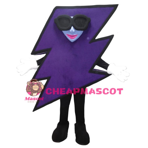 Cool Lightning Mascot Costume