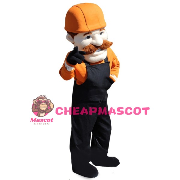 Old Builder Mascot Costume