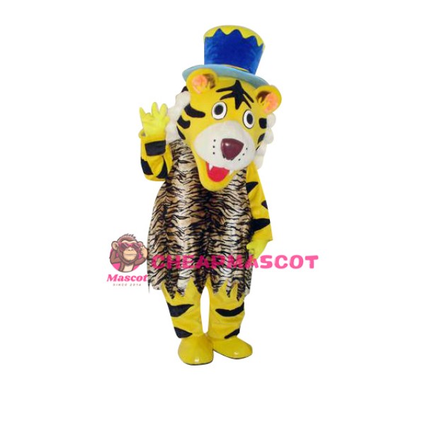 Happy Tiger Mascot Costume