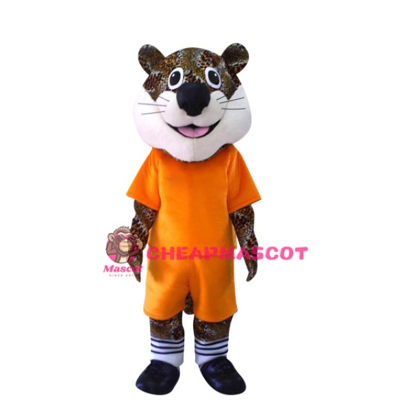 Happy School Leopard Mascot Costume