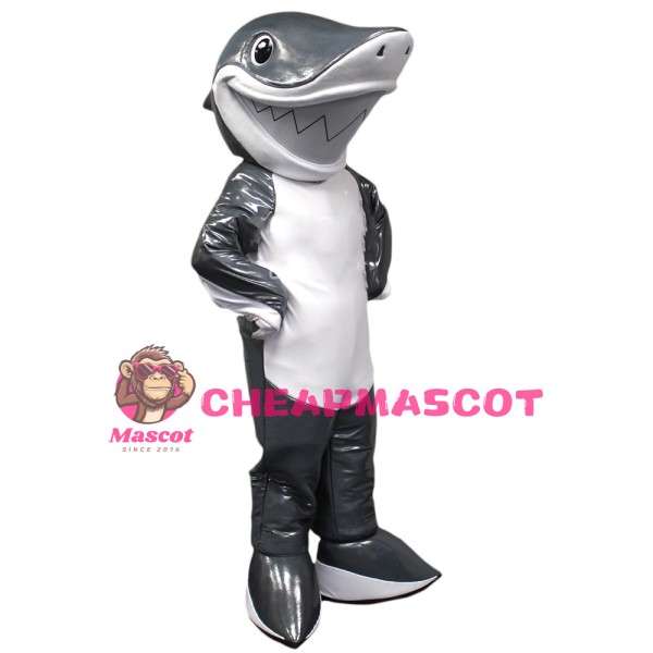 Friendly Shark Mascot Costume