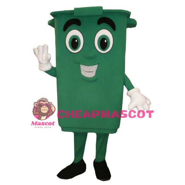 Green Bin Mascot Costume