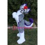 Purple & Grey Husky Dog Mascot Costume