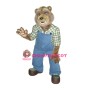 Worker Bear Mascot Costume