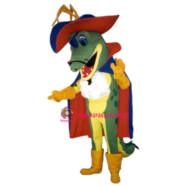 Pirate Gator Mascot Costume