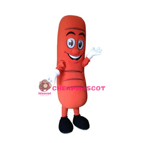 Happy Hot Dog Mascot Costume