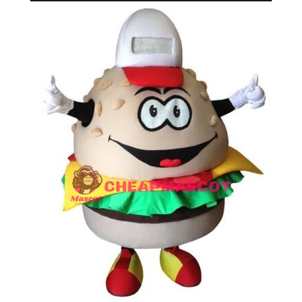 Happy Burger Mascot Costume