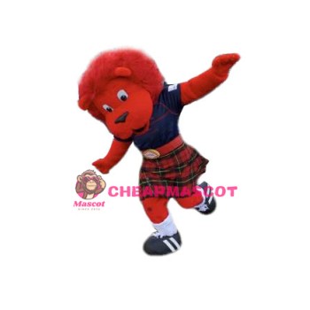 Red Lion Mascot Costume