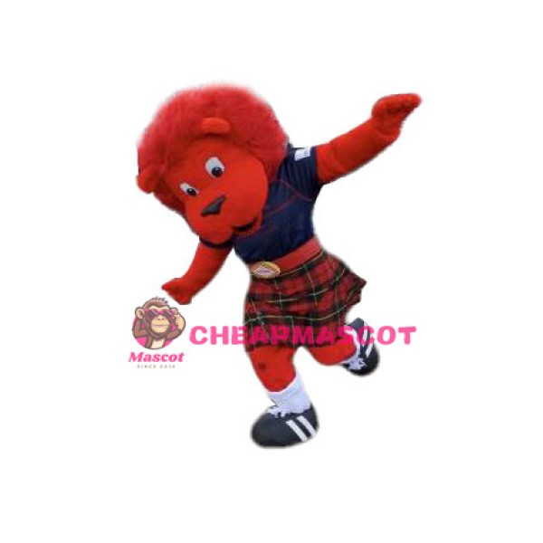 Red Lion Mascot Costume