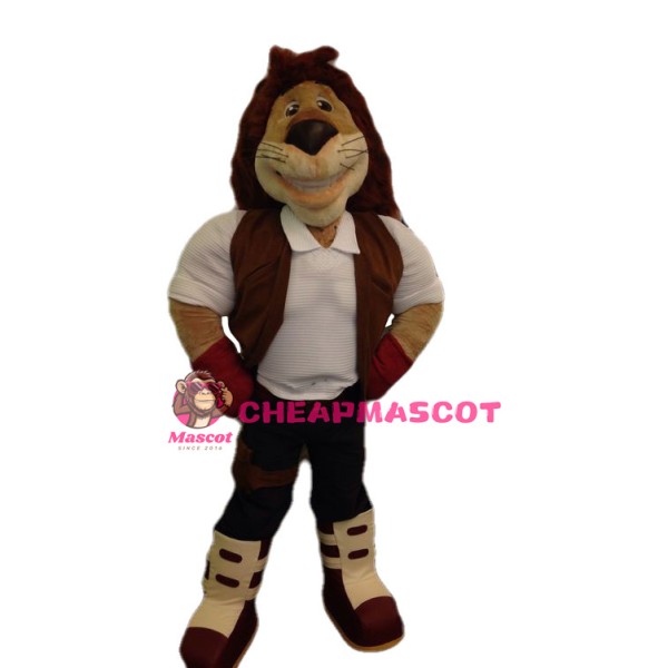 Handsome Lion Mascot Costume