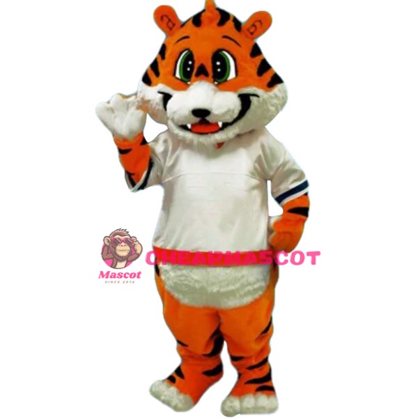 School Happy Tiger Mascot Costume