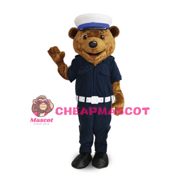 Police Bear Mascot Costume