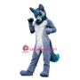 Grey & White Wolf Mascot Costume