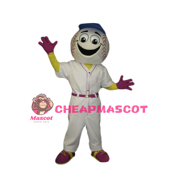 Happy Baseball Man Mascot Costume