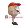 Sport White Baseball Mascot Costume