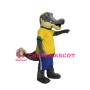 Gray & Yellow Crocodile Mascot Costume