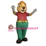 Beige Beaver Mascot Costume