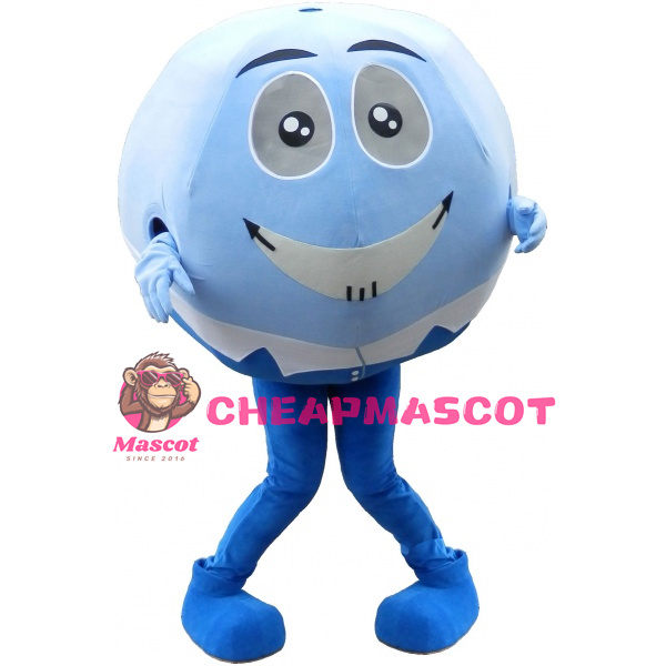 Blue & White Ball Mascot Costume