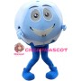 Blue & White Ball Mascot Costume