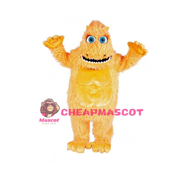 Super Cute Yellow Monster Mascot Costume