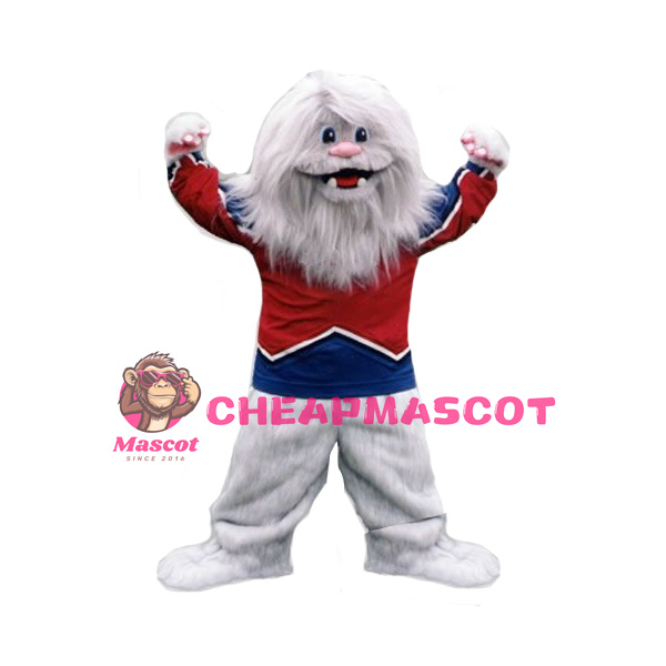 White Yeti Mascot Costume