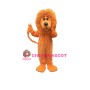 Orange Lion Mascot Costume