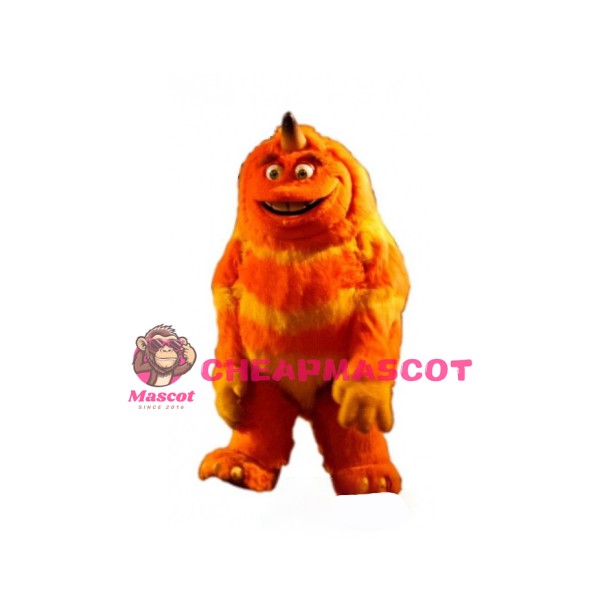 Orange Monster Mascot Costume