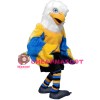 Yellow & Blue Eagle Mascot Costume