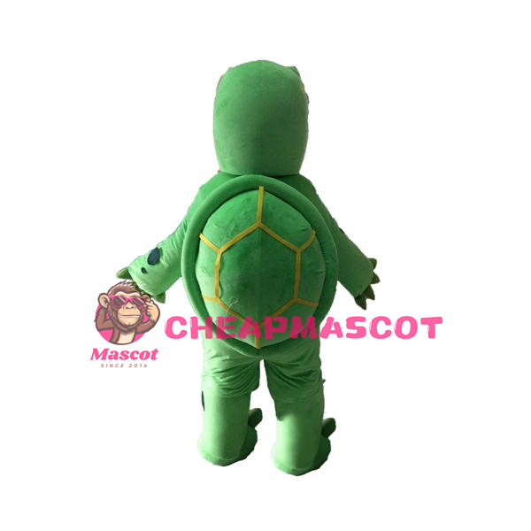 Green & Beige Turtle Mascot Costume