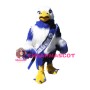 College Blue & White Eagle Mascot Costume