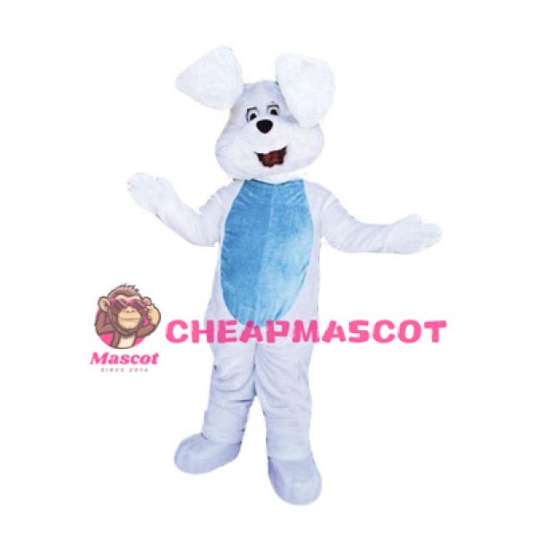 White East Bunny Mascot Costume
