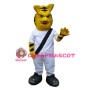 Fierce Yellow Tiger Mascot Costume