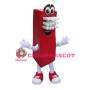 Red Brush Mascot Costume