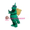 Glasses Green Dragon Mascot Costume