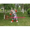 Colorful Husky Dog Wolf Mascot Costume