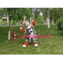 Colorful Husky Dog Wolf Mascot Costume