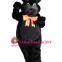 All Black Cat Mascot Costume