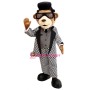 Handsome Teddy Bear Mascot Costume