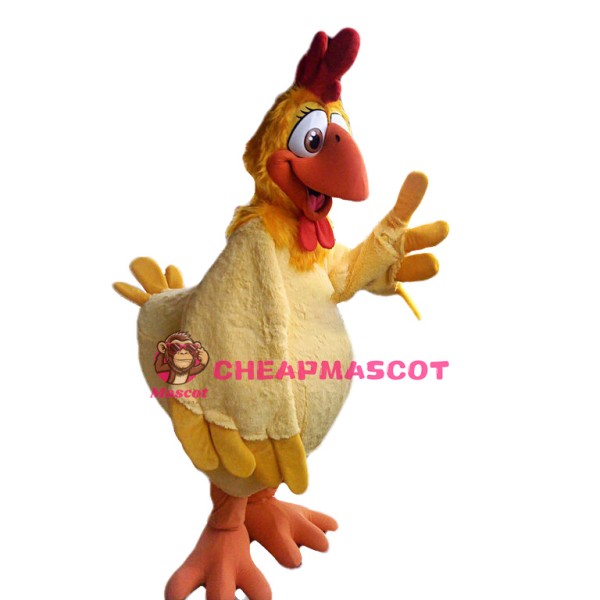 College Yellow Chicken Mascot Costume