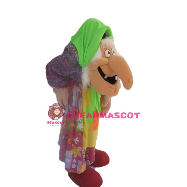 Old Grandma With Big Nose Mascot Costume