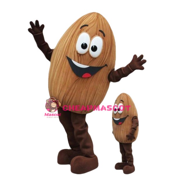 Cute Almond Mascot Costume