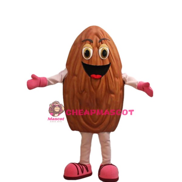Happy Almond Mascot Costume