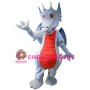 Blue Red Dragon Mascot Costume
